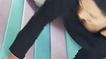 busty kannadiga lady cleavage in black dress2