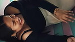 busty kannadiga lady cleavage in black dress2
