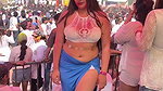 curvy desi lady navel and boobs from music festival 22