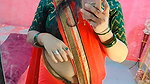 homely marathi lady open deep navel in red saree 22