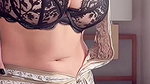 SAANVI GUJRAL BOLD SLUTTY BABE IN BRA SAREE TEMPTING LOOKS 22
