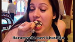 busty punjabi lady huge breasts in black top 22