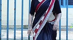 viber sexy big fleshy deep navel in black saree 22