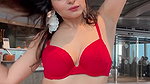 slim desi nri girl in red bikini 22
