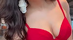 slim desi nri girl in red bikini 22