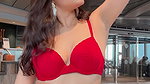 slim desi nri girl in red bikini 22