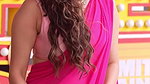 ANKITA TOO SEDUCTIVE WIFE MATERIAL FLAUNTING HER WAIST AND BACKLESS IN PINK SAREE 22
