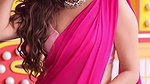 ANKITA TOO SEDUCTIVE WIFE MATERIAL FLAUNTING HER WAIST AND BACKLESS IN PINK SAREE 22