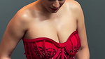 NIA SLUTTY OPEN DEEP CLEAVAGE LUSTY IN OFF SHOULDER DRESS YUMM 24