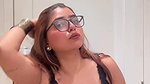 busty desi lady huge tits and cleavage in black top 22
