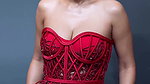 NIA SLUTTY OPEN DEEP CLEAVAGE LUSTY IN OFF SHOULDER DRESS YUMM 26
