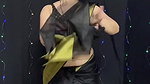 anjali rana hot sizzling dance in black saree and belly chain 22