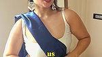 fleshy desi belly dancer in white top and midy 22