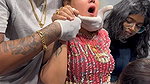 cute chubby girl crying while navel piercing 22