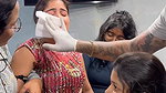 cute chubby girl crying while navel piercing 22