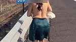 Sexyindianwife nude walking at rajsthan highway and fingering in car hot video 22