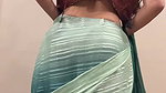 Sexyindianwife nude saree stripping spread Ass hole and pussy rubbing2