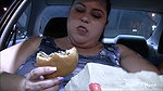 SSBBW Eating in Car POV