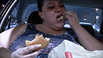 SSBBW Eating in Car POV