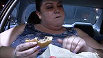 SSBBW Eating in Car POV