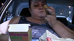 SSBBW Eating in Car POV