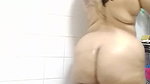 Showering Big Ass BBW