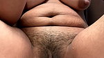 Masturbation Done by Putting a Thick Cucumber in the Oiled Pussy