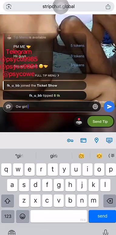 Haavsi_couple 3 Ticket show face show and pussy fingering