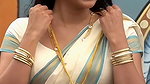 Trisha adjusting saree wantedly to reveal and tempt 215