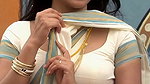 Trisha adjusting saree wantedly to reveal and tempt 227