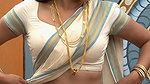 Trisha adjusting saree wantedly to reveal and tempt 233