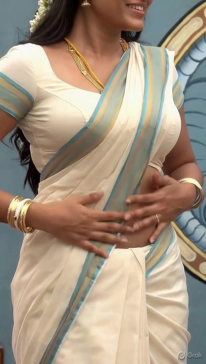 Trisha adjusting saree wantedly to reveal and tempt 263