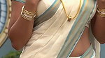 Trisha adjusting saree wantedly to reveal and tempt 264