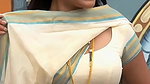Trisha adjusting saree wantedly to reveal and tempt 268