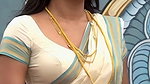 Trisha adjusting saree wantedly to reveal and tempt 276