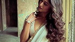 DIPSHA ROY DESI BONG DIVA CURVY IN BRA BLOUSE DESIGN SAREE SHOOT 22