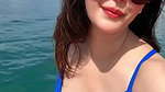 hindi actress hot cleavage in blue costume 22