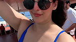 hindi actress hot cleavage in blue costume 22