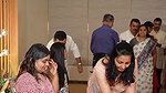 Tulu sexy aunty open navel in pink saree 22
