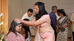 Tulu sexy aunty open navel in pink saree 22