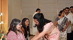 Tulu sexy aunty open navel in pink saree 22