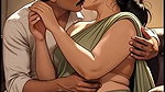 All romance kissing, fucking video