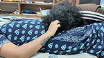 Ass press kiss, neck kiss, pussy rub and kiss in nighty