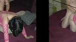 Fat wife on her knees getting fucked by a lot of horny strangers