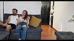 My cuckold husband plays with his cell phone while I fuck with his best friend…