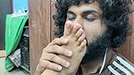 feet lick with ass kiss romance in nighty