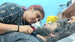 Girl kissing boy and seduce boy with hot romance