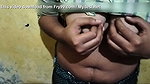 Horny girl fingerings in kitchen