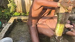 Bathed with Stepsister and Got Dick Sucked and Ass Fucked