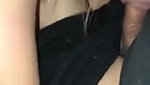 Blonde rammed in an interracial threesome after oral foreplay